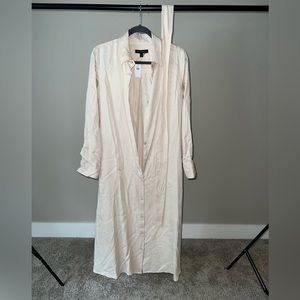 Banana Republic Cream Maxi Shirtdress | Size S